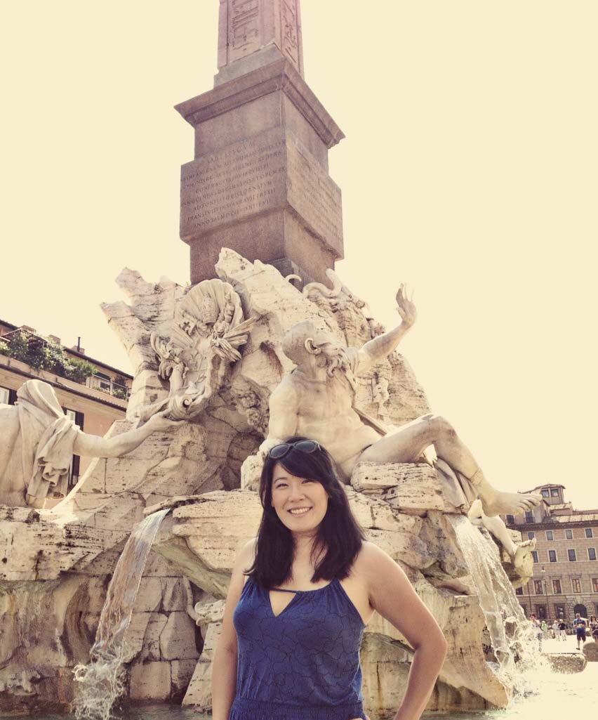 Grace at the Piazza Navona - Rome, Italy © 2013 I CANDI Studios