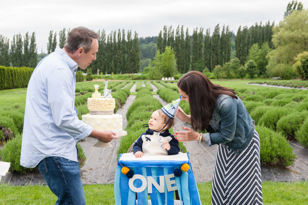 Oliver's first birthday. Woodinville Lavender Farm. Photography by I CANDI Studios
