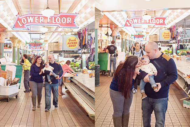 Seattle Family Portraits - Pike Place Market - Photography by I CANDI Studios