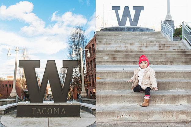 Winter Family photos at UW Tacoma | I CANDI Studios