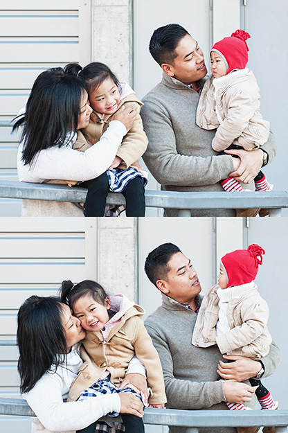 Winter Family photos at UW Tacoma | I CANDI Studios