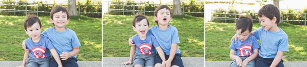 Brothers in West Seattle. Family portraits by I CANDI Studios. 